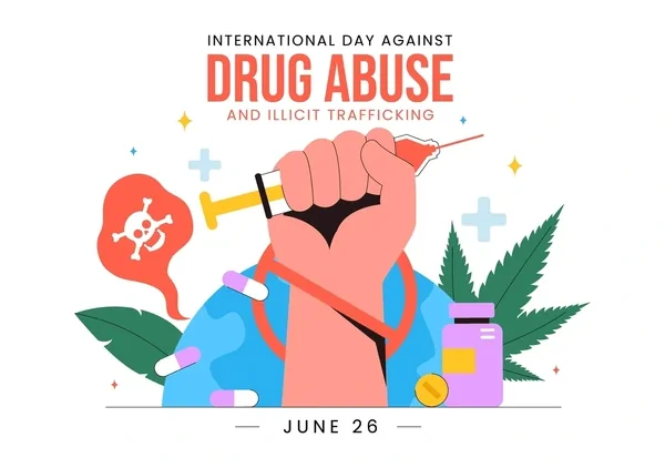 Poster for the International Day Against Drug Abuse and Illicit Trafficking, 26 June